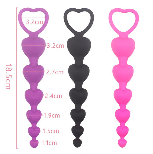 Long Anal Plug Sex Toys Silicone Small Anal Beads for Women Men ButtPlug Prostate Massager Gay Sex Toys Adult Analplug