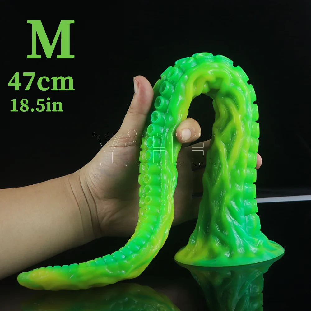 Long Anal Sex Toys Tentacle Dildo Penis With Suction Cup Progressive Vagina Anal Plug Masturbators Silicone Dick Sex Product