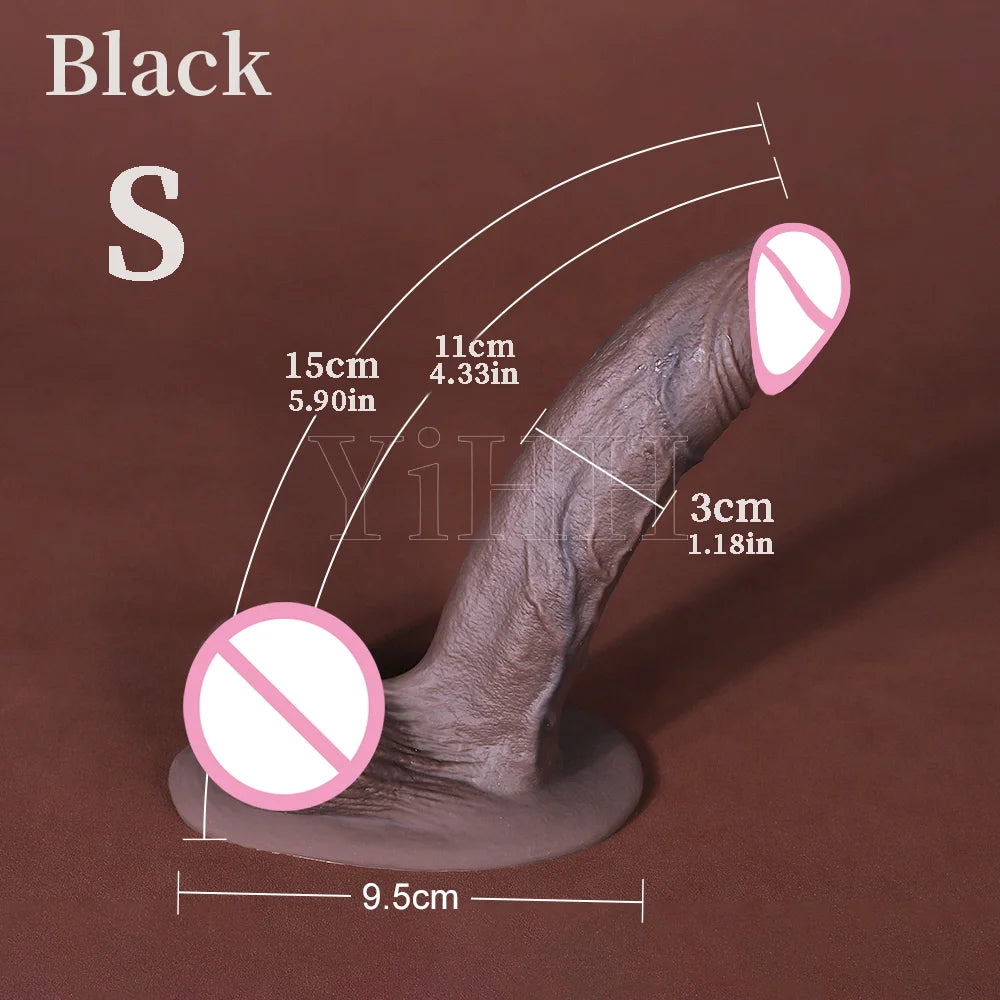 Long Black Dildo Realistic Dick Woman Dildos Masturbator For Women Soft Silicone Suction Cup Big Penis Anal Sex Toys Gay Lesbian