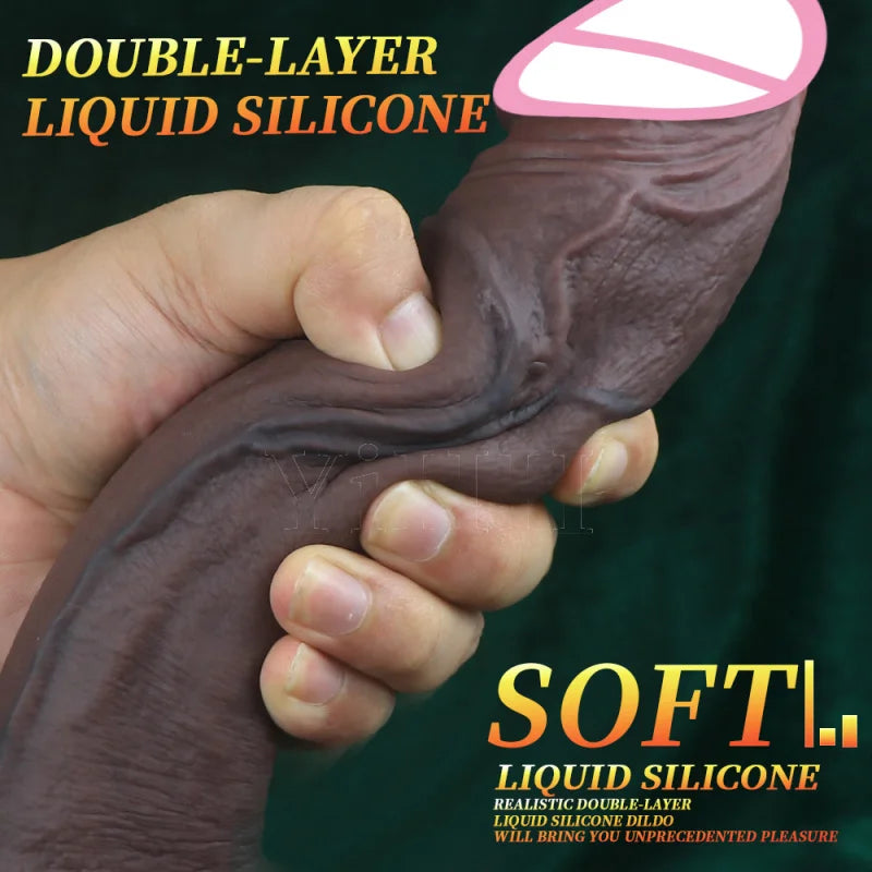 Long Black Dildo Realistic Dick Woman Dildos Masturbator For Women Soft Silicone Suction Cup Big Penis Anal Sex Toys Gay Lesbian