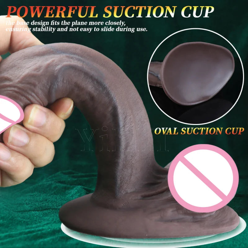 Long Black Dildo Realistic Dick Woman Dildos Masturbator For Women Soft Silicone Suction Cup Big Penis Anal Sex Toys Gay Lesbian
