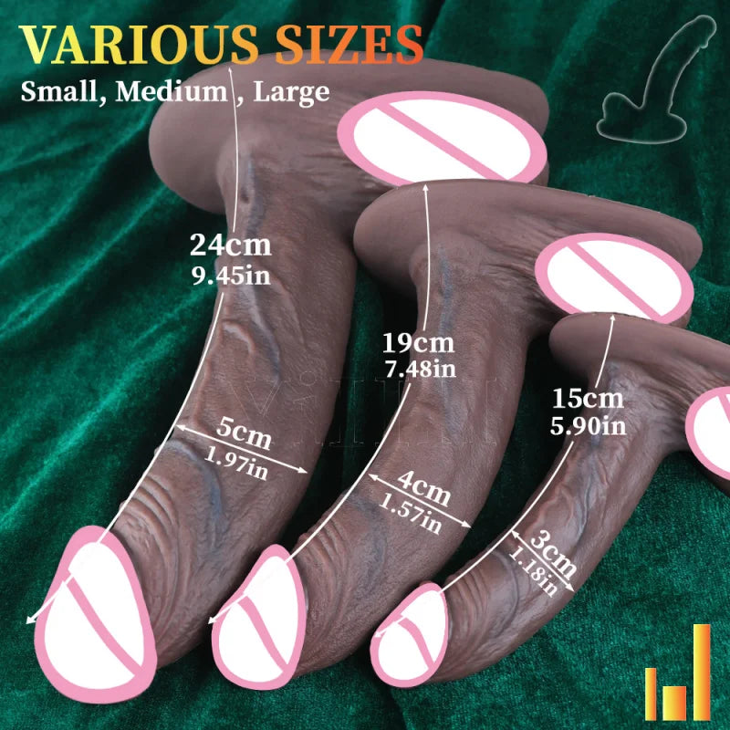 Long Black Dildo Realistic Dick Woman Dildos Masturbator For Women Soft Silicone Suction Cup Big Penis Anal Sex Toys Gay Lesbian