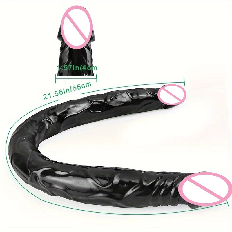 Long Double Dildo Unisex Soft Silicone Anal Plug Sex Toy Masturbator Anus Dilator Dildo Stimulation Massager for Adult Games