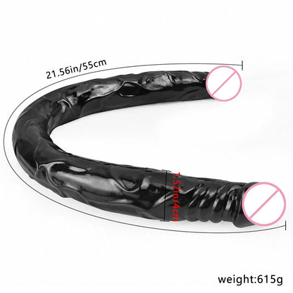 Long Double Dildo Unisex Soft Silicone Anal Plug Sex Toy Masturbator Anus Dilator Dildo Stimulation Massager for Adult Games