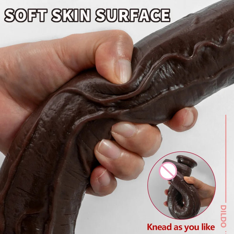 Long Realistic Dildo Strong Suction Cup Big Dick Long Anal Sex Toys Female Masturbator Big Cock Anal Plug Real Penis Sex Toys