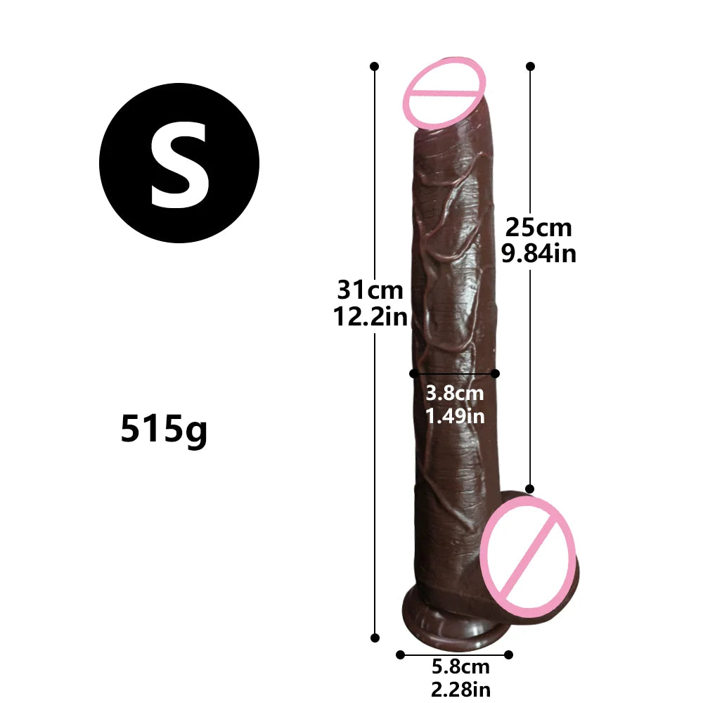 Long Realistic Dildo Strong Suction Cup Big Dick Long Anal Sex Toys Female Masturbator Big Cock Anal Plug Real Penis Sex Toys