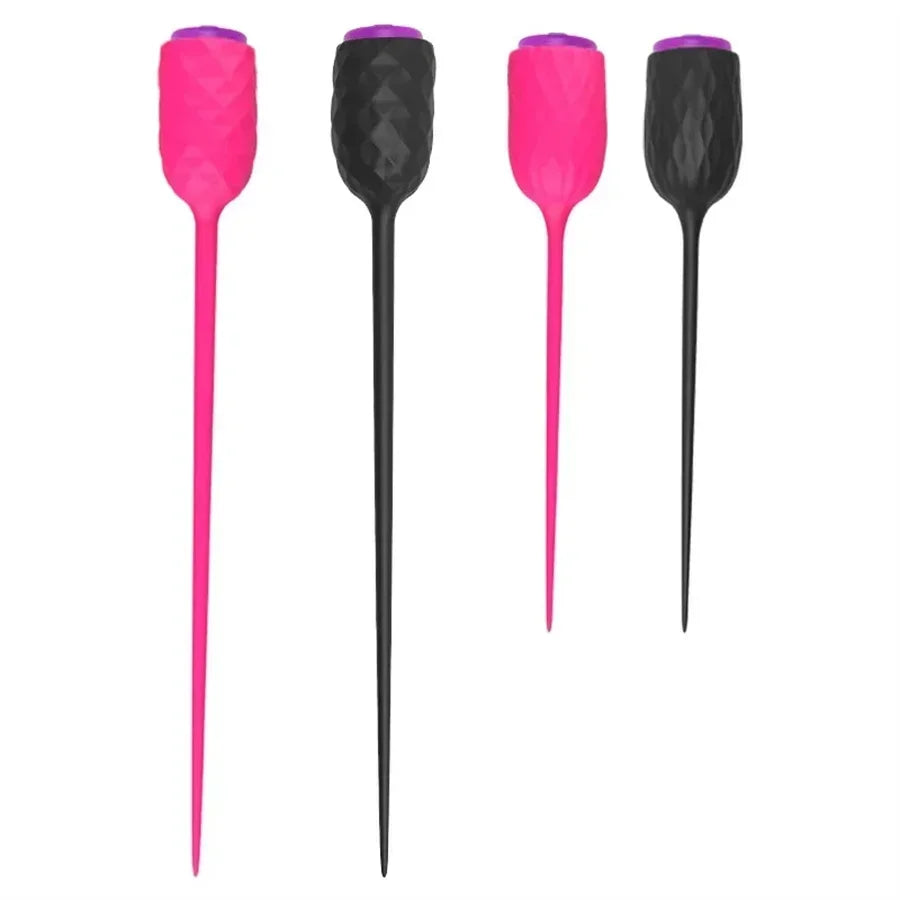 Long Urethral Catheter Vibrator Penis Plug Vibrating Urethra Sound Dilator Prostate Massager Male Masturbator Sex Toys For Men