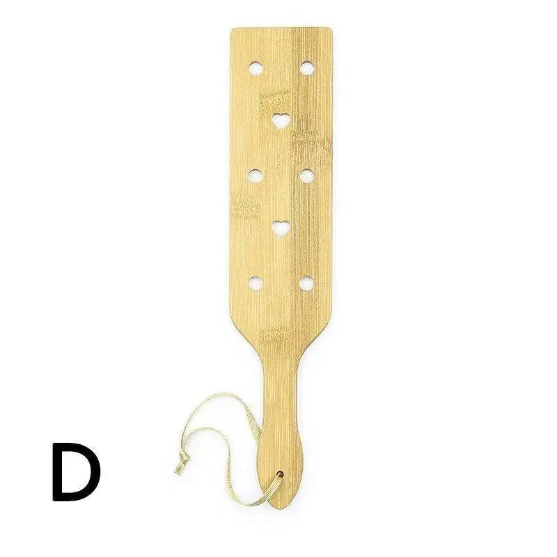 "Love" "heart" Bamboo Wood Whip Spanking Paddle