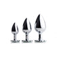 Lucky Clover Gem Anal Plug,S/M/L Size Four Leaf Clover Stainless Steel Crystal Jewelry Anal Butt Plugs