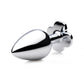 Lucky Clover Gem Anal Plug,S/M/L Size Four Leaf Clover Stainless Steel Crystal Jewelry Anal Butt Plugs
