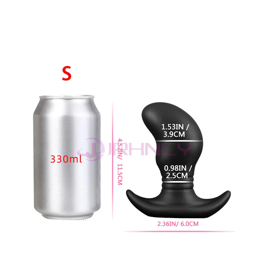 Luminous Anal Plug Liquid Silicone Soft Butt Plug For Women Men Anchor Base Wearing Anal Plug Prostate Massage Sex Product