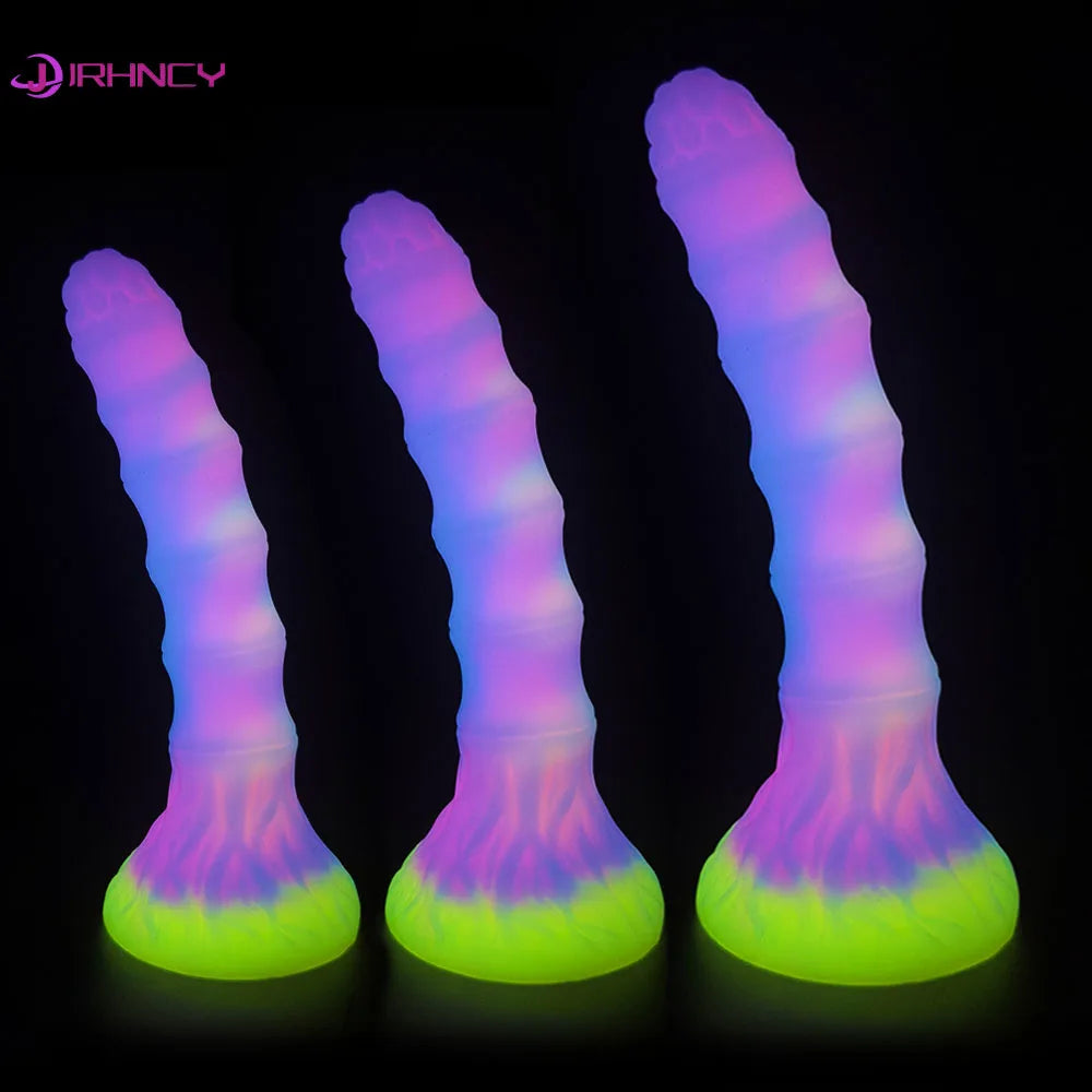 Luminous Anal Sex Toys Silicone Anal Plug Bamboo Joint Soft Small Butt Plug Sex Toy for Women Men Prostate Massage Beginner Plug