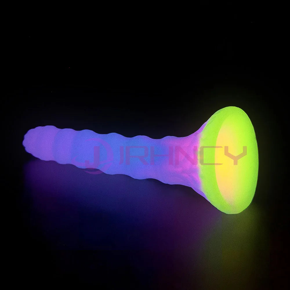Luminous Anal Sex Toys Silicone Anal Plug Bamboo Joint Soft Small Butt Plug Sex Toy for Women Men Prostate Massage Beginner Plug