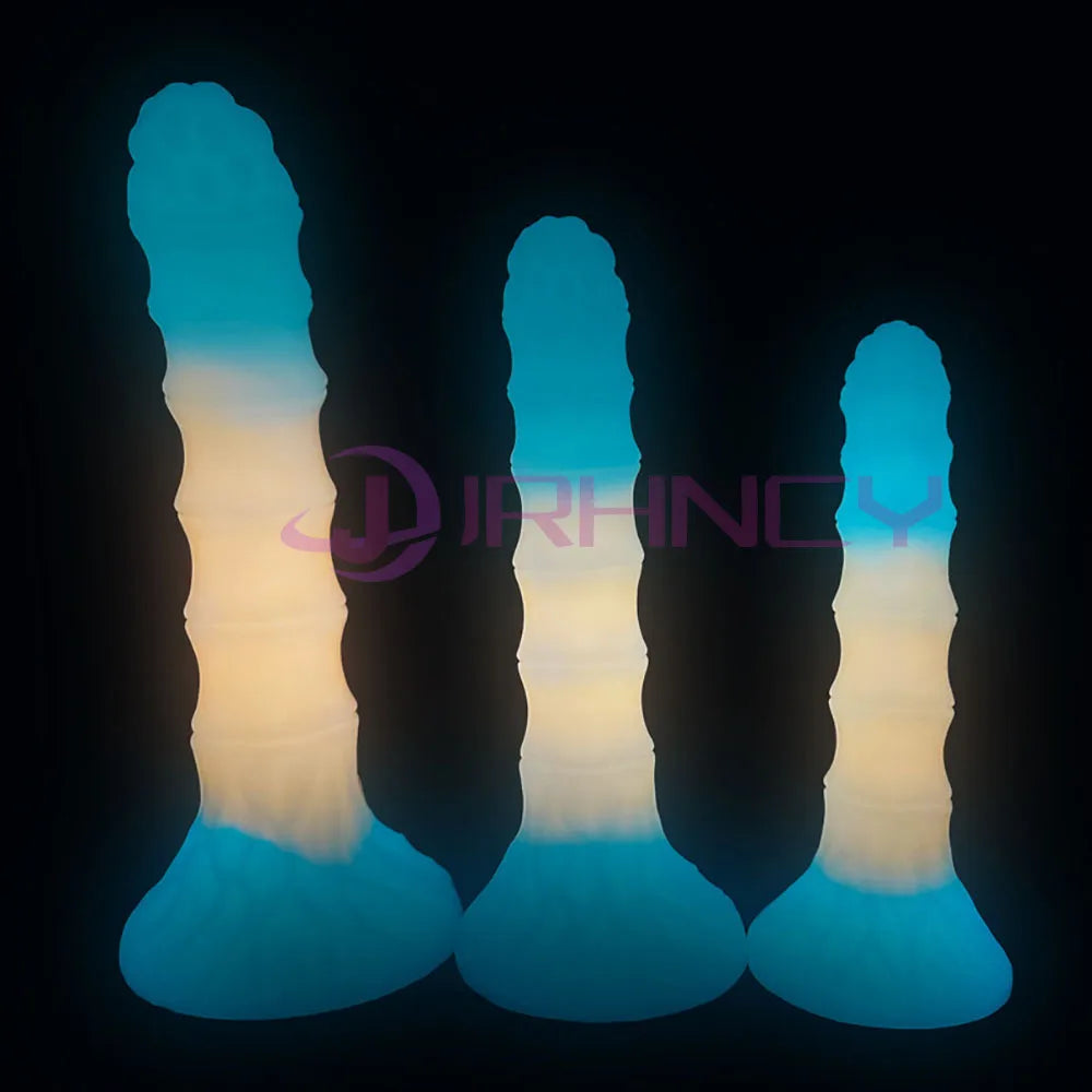 Luminous Anal Sex Toys Silicone Anal Plug Bamboo Joint Soft Small Butt Plug Sex Toy for Women Men Prostate Massage Beginner Plug