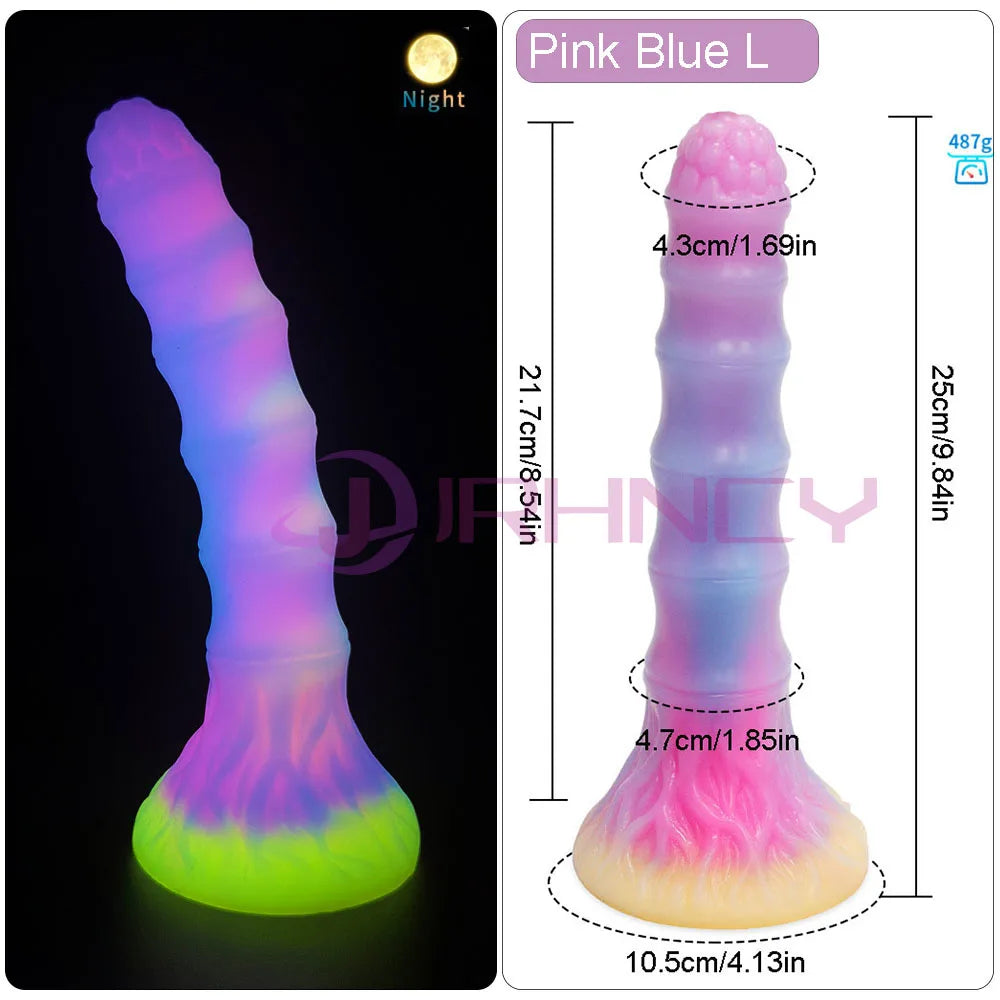 Luminous Anal Sex Toys Silicone Anal Plug Bamboo Joint Soft Small Butt Plug Sex Toy for Women Men Prostate Massage Beginner Plug