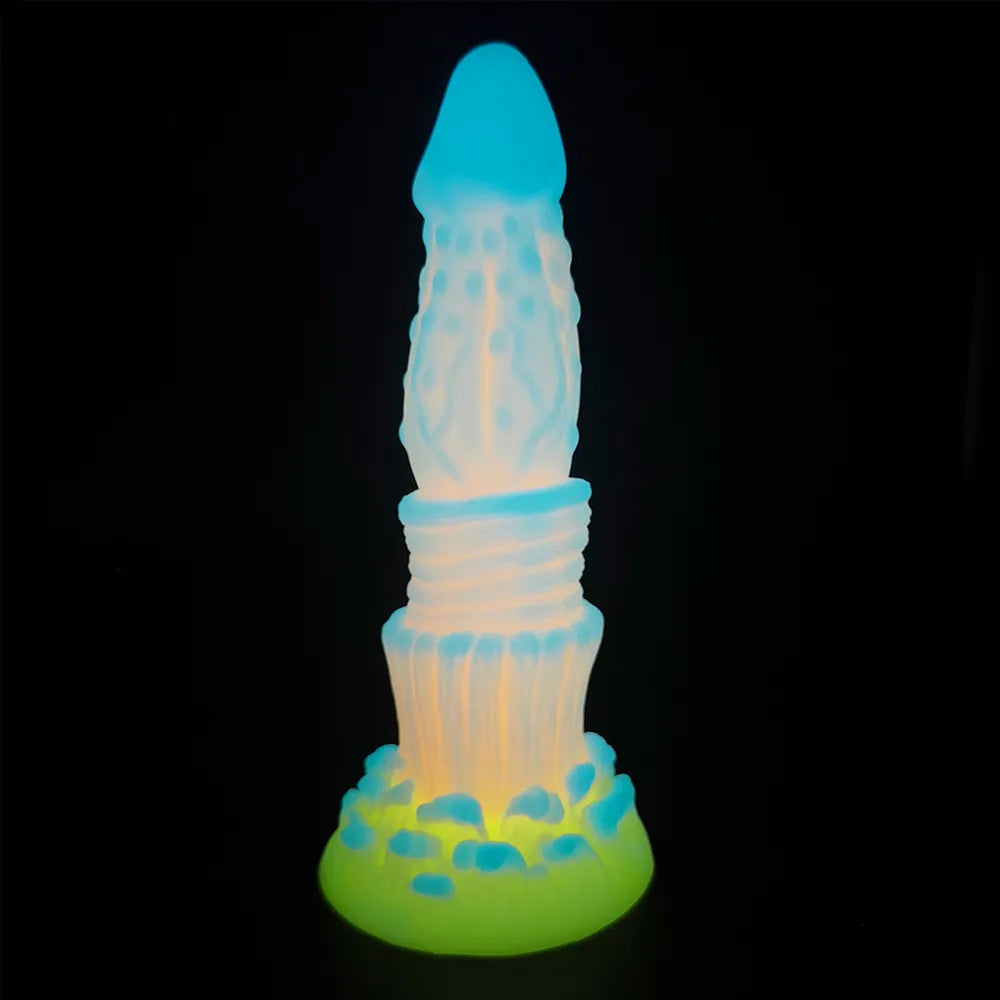 Luminous G-spot Silicone Dragon Dildos Butt Plug