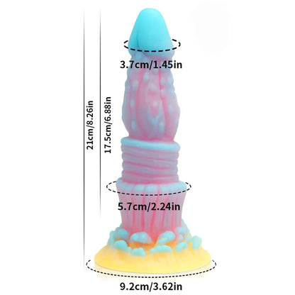 Luminous G-spot Silicone Dragon Dildos Butt Plug