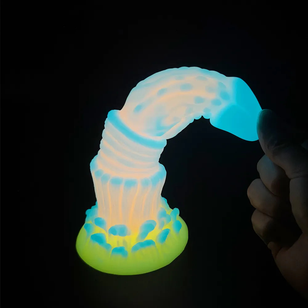 Luminous G-spot Silicone Dragon Dildos Butt Plug