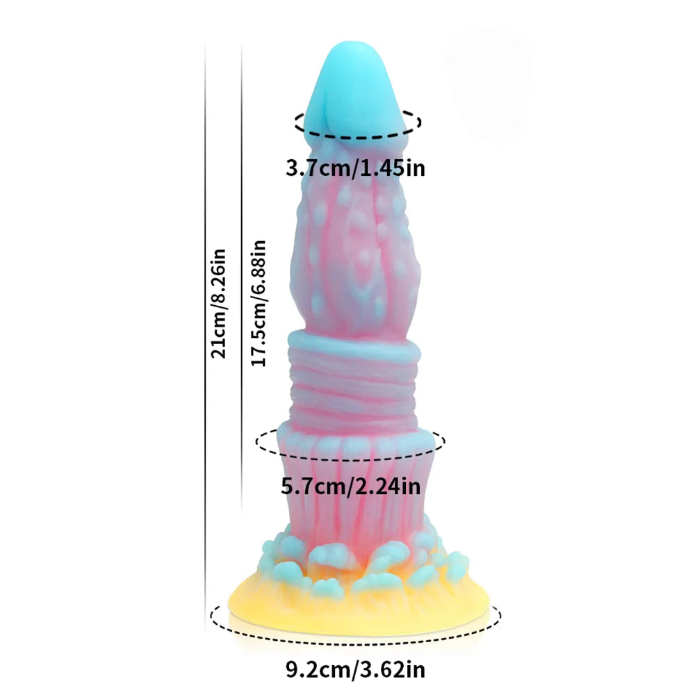 Luminous G-spot Silicone Dragon Dildos Butt Plug
