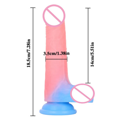 Luminous Dildo Sex Toys for Women Men Colourful Penis Glowing Huge Dragon Monster Dildo Anal Butt Plug Strapon Dildo Adult Toys
