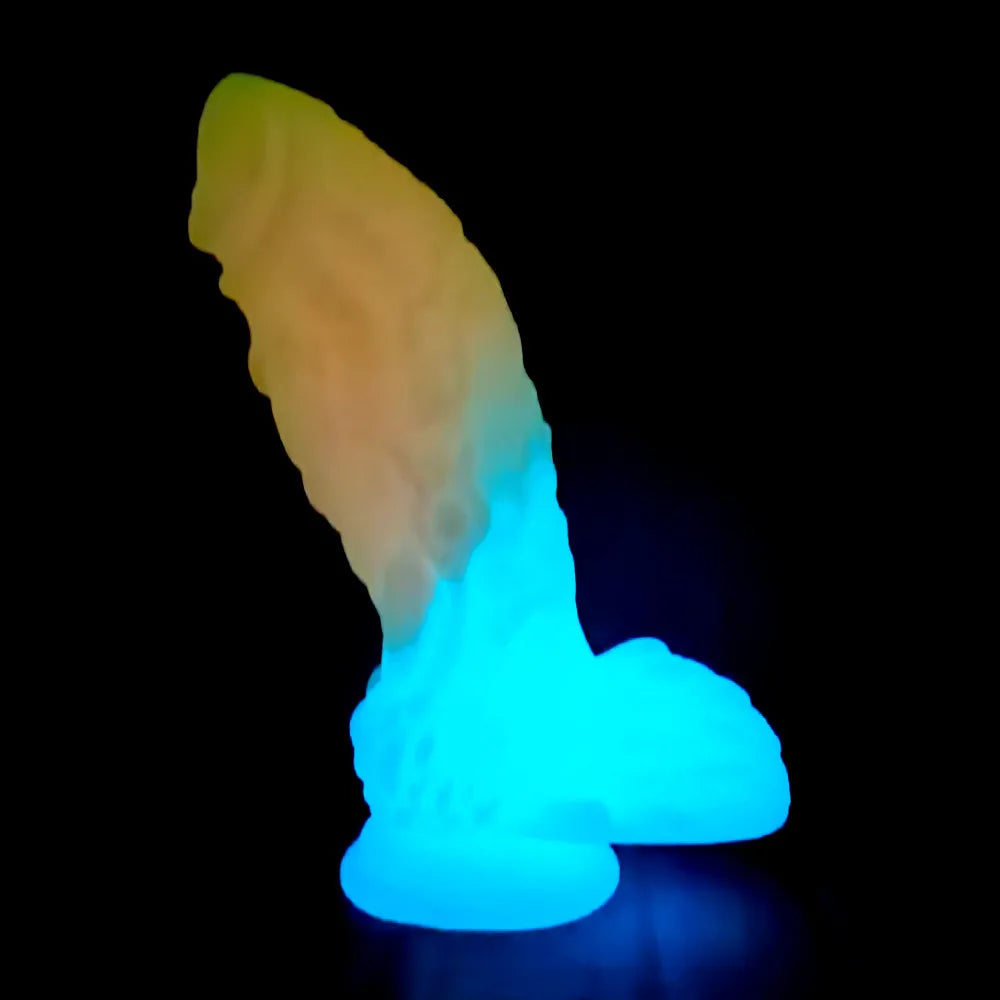 Luminous Dildo Sex Toys for Women Men Colourful Penis Glowing Huge Dragon Monster Dildo Anal Butt Plug Strapon Dildo Adult Toys