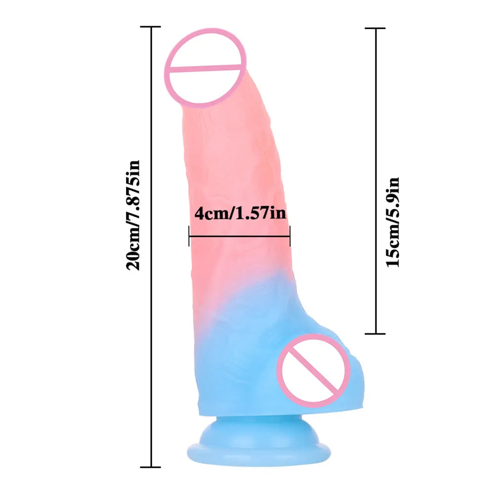 Luminous Dildo Sex Toys for Women Men Colourful Penis Glowing Huge Dragon Monster Dildo Anal Butt Plug Strapon Dildo Adult Toys