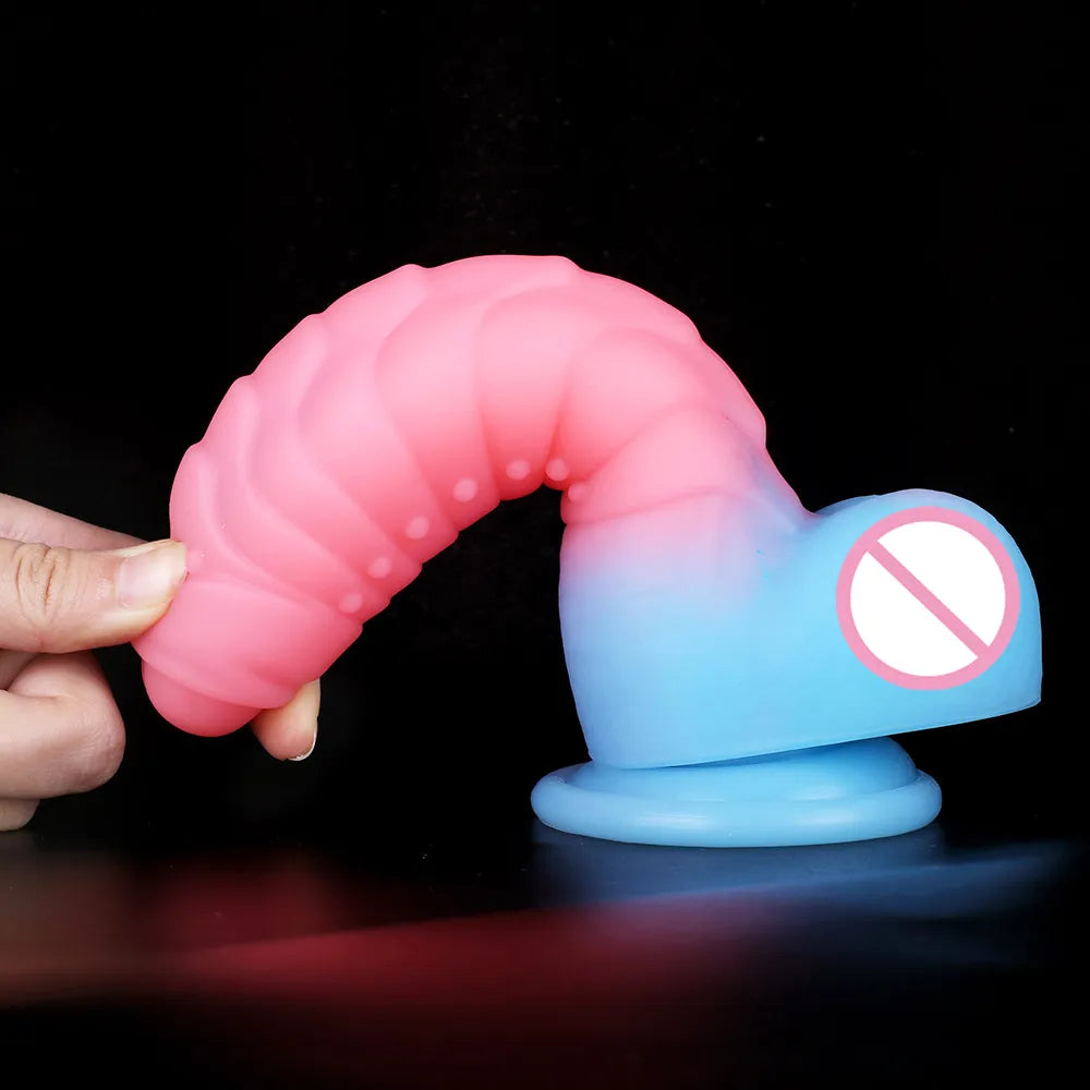 Luminous Dildo Sex Toys for Women Men Colourful Penis Glowing Huge Dragon Monster Dildo Anal Butt Plug Strapon Dildo Adult Toys