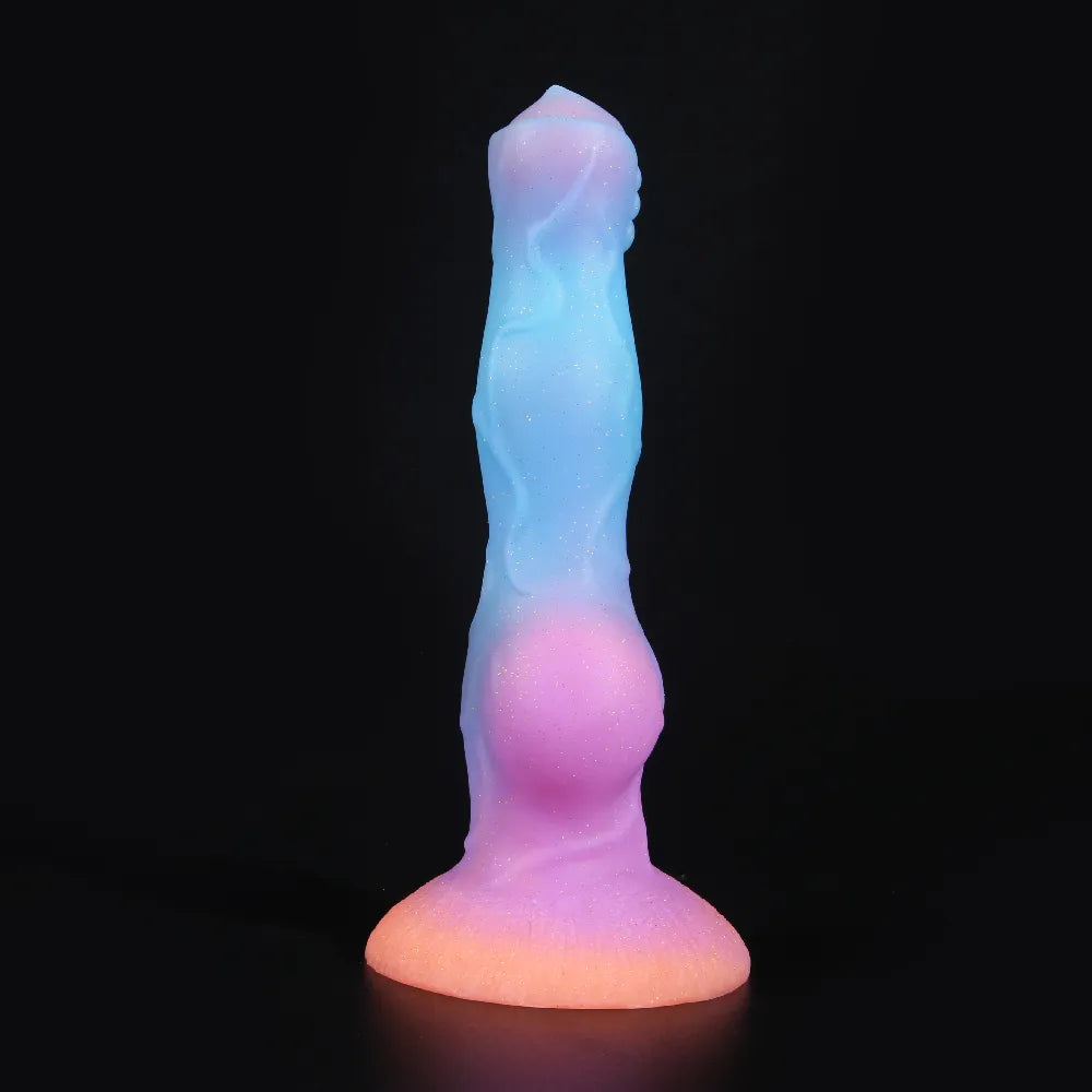 Luminous Dog Dildo Anal Plug Animal Dildo Sex Toys for Women Men Silicone Wolf Penis Butt Plug Dildio for Women Glow In The Dark