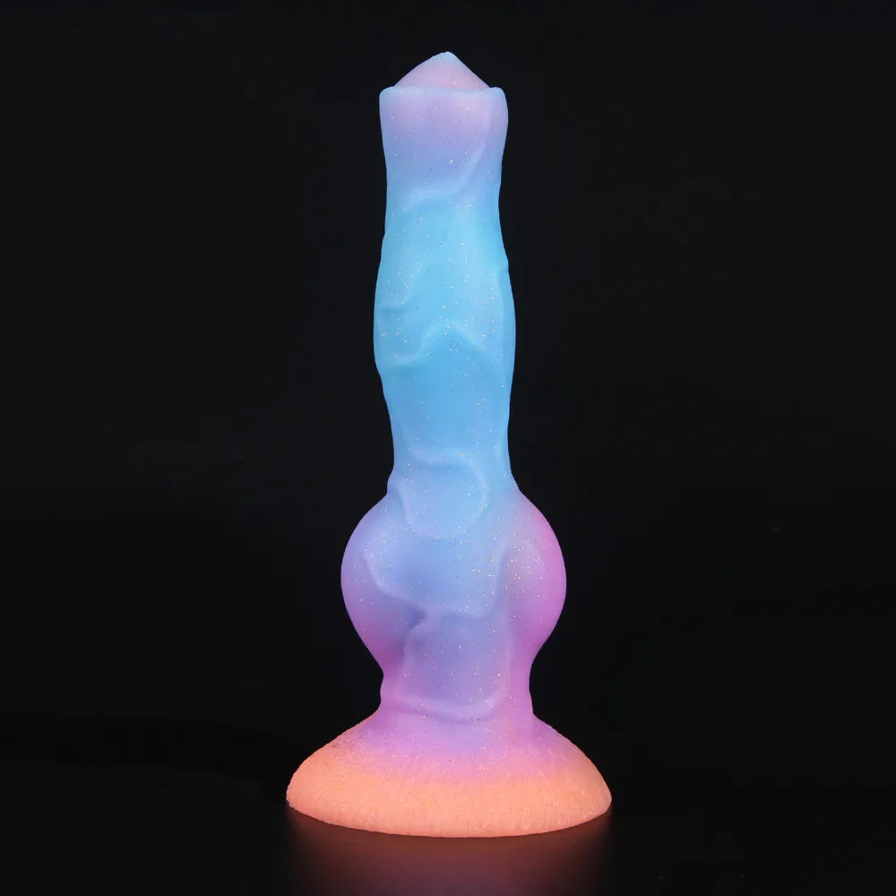 Luminous Dog Dildo Anal Plug Animal Dildo Sex Toys for Women Men Silicone Wolf Penis Butt Plug Dildio for Women Glow In The Dark