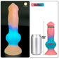 Luminous Dog Dildos Pink Realistic Dildo Animal Penis Sex Toy for Women G-Spot Massage Masturbator 18+ Cute Beautiful Anal Dildo