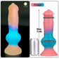 Luminous Dog Dildos Pink Realistic Dildo Animal Penis Sex Toy for Women G-Spot Massage Masturbator 18+ Cute Beautiful Anal Dildo