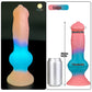 Luminous Dog Dildos Pink Realistic Dildo Animal Penis Sex Toy for Women G-Spot Massage Masturbator 18+ Cute Beautiful Anal Dildo