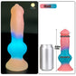 Luminous Dog Dildos Pink Realistic Dildo Animal Penis Sex Toy for Women G-Spot Massage Masturbator 18+ Cute Beautiful Anal Dildo