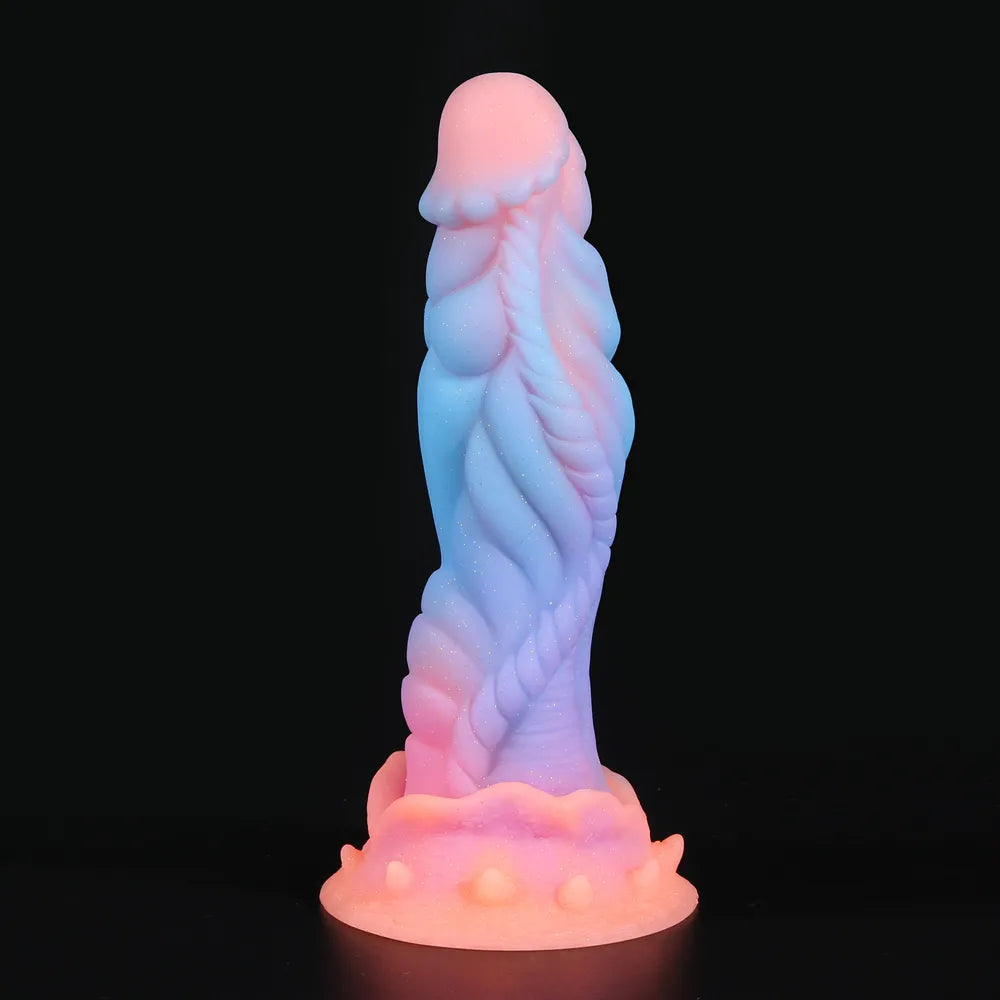 Luminous Dragon Dildo Anal Toys Butt Plug Colourful Glowing Dildo Huge Penis Glow in Dark Sex Toys for Women Sex Products