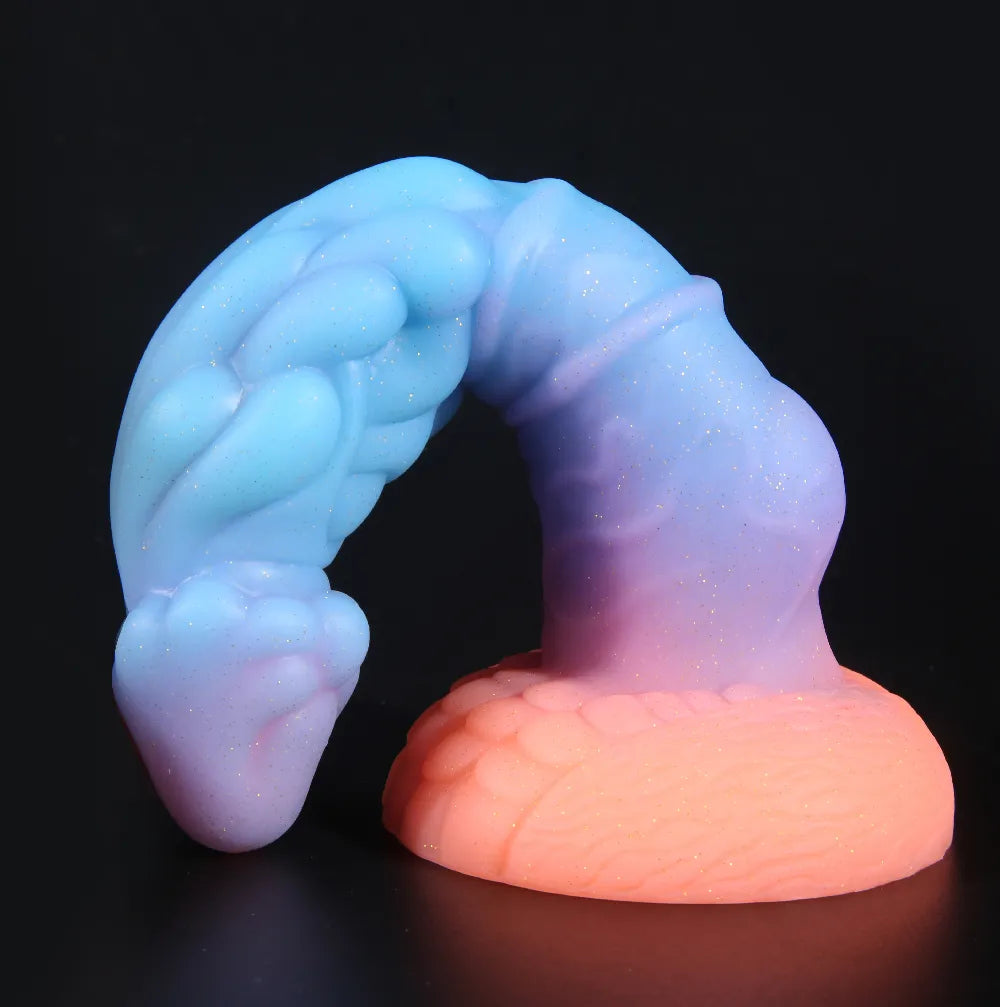 Luminous Dragon Dildo Huge Anal Plug Sex Toys for Women Men Silicone Monster Penis Butt Plug Dildio for Women Glow In The Dark