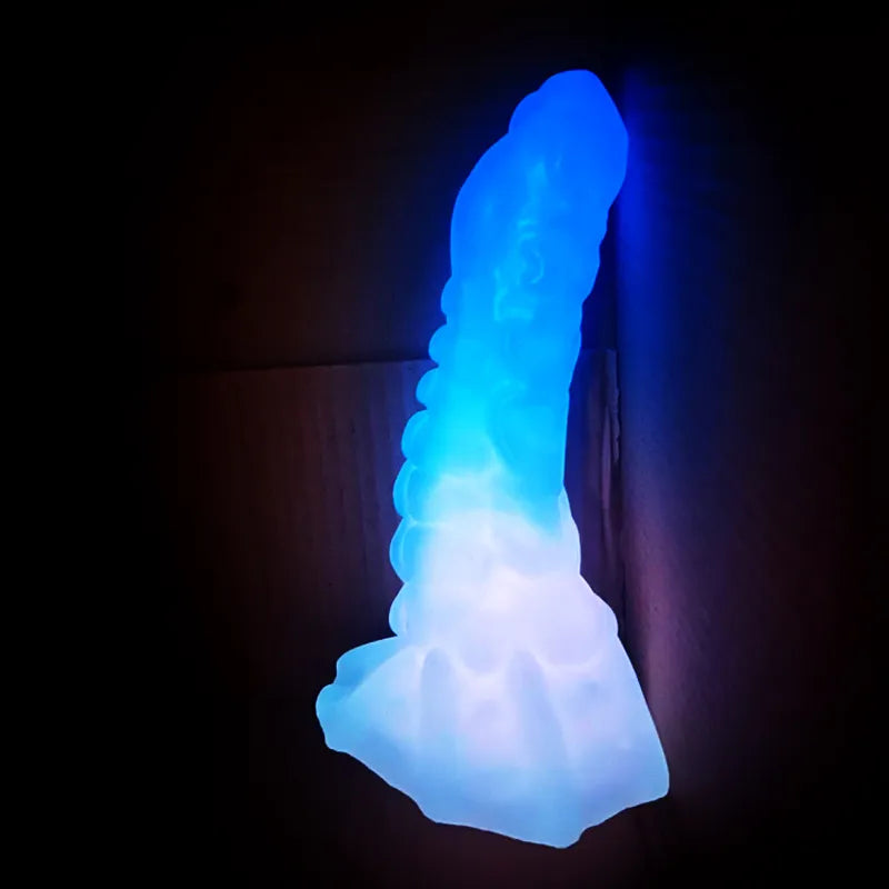 Luminous Octopus Tentacle Dildo Colorful Anal