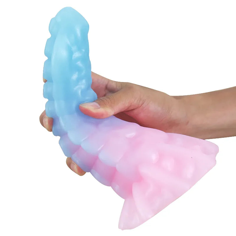 Luminous Octopus Tentacle Dildo Colorful Anal