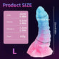 Luminous Octopus Tentacle Dildo Colorful Anal