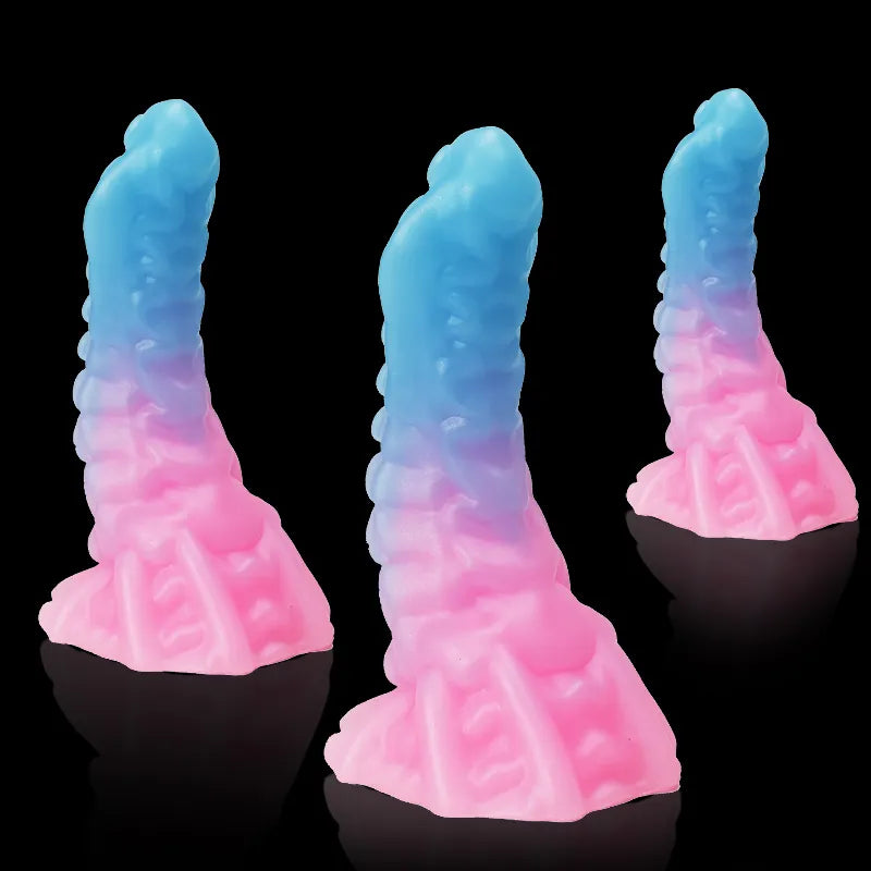 Luminous Octopus Tentacle Dildo Colorful Anal