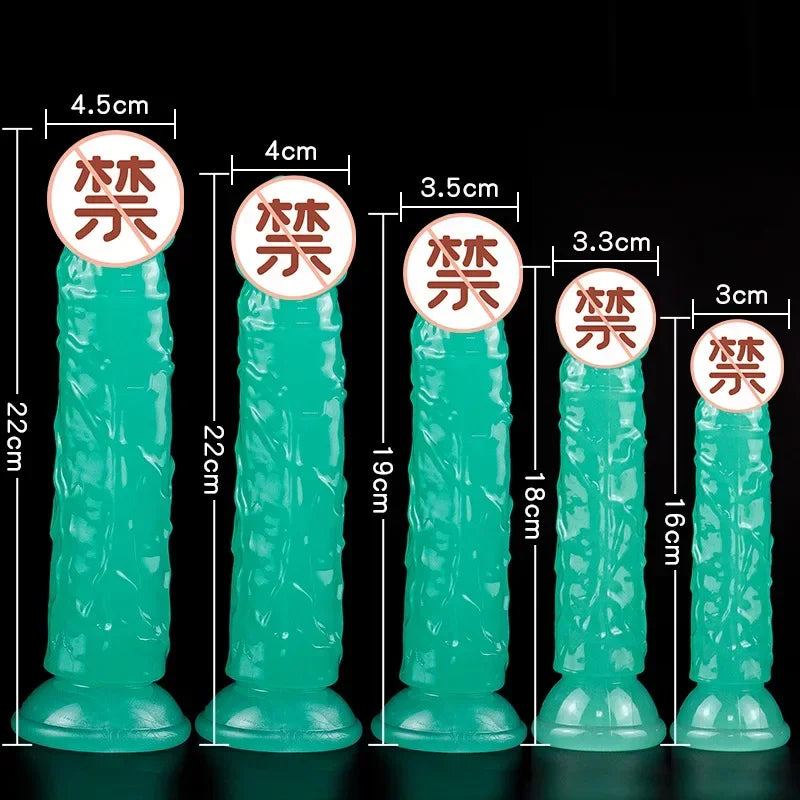 Luminous Simulation Dildo Realistic Penis For Women with Suction Cup XL Thick Couple Erotic Sex Anal Adult Toys for Men Toy