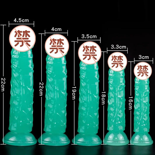 Luminous Simulation Dildo Realistic Penis For Women with Suction Cup XL Thick Couple Erotic Sex Anal Adult Toys for Men Toy
