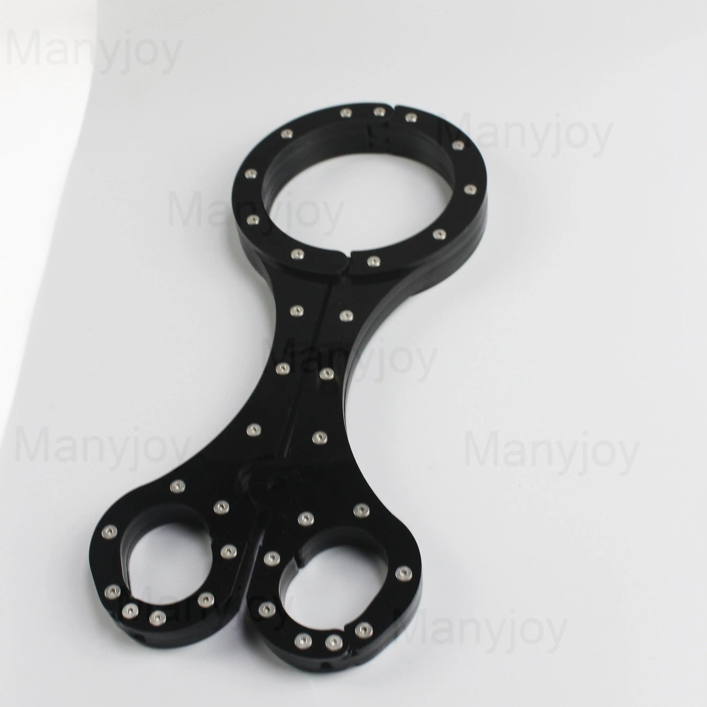 Luxury Clear Crystal Pillory Cangue Collar Neck Ring Oval Handcuffs Wrist Restraint Lock Bondage Yoke Sex Toy for Men Women