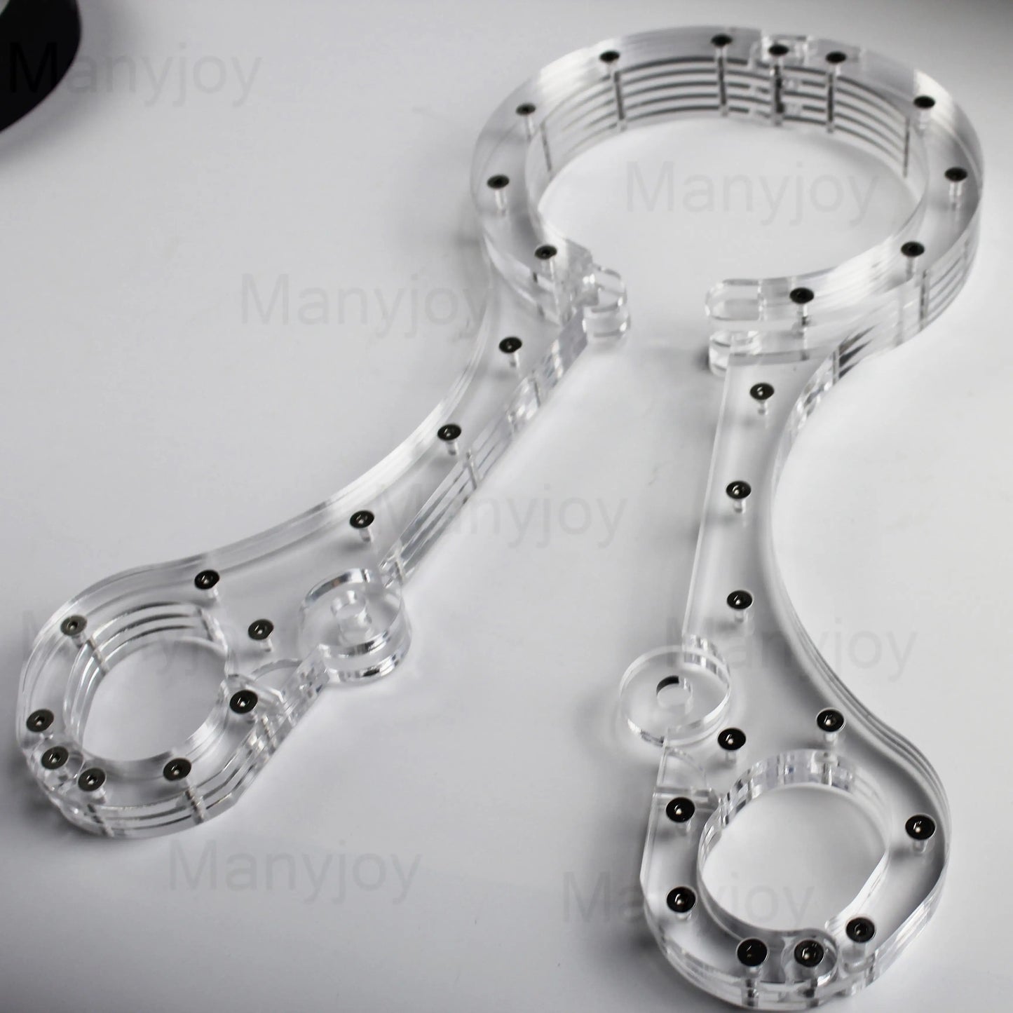 Luxury Clear Crystal Pillory Cangue Collar Neck Ring Oval Handcuffs Wrist Restraint Lock Bondage Yoke Sex Toy for Men Women
