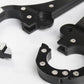 Luxury Clear Crystal Pillory Cangue Collar Neck Ring Oval Handcuffs Wrist Restraint Lock Bondage Yoke Sex Toy for Men Women