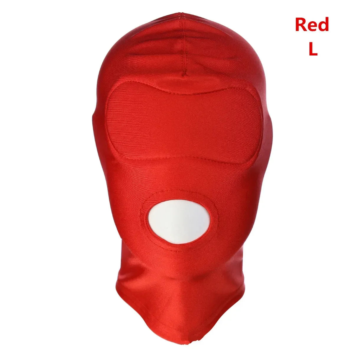 M L 4 Style Exotic Apparel of Red Elasticity Hood Mask Hood Sexy Lingerie Open Mouth Eye Mask BDSM Headgear Cosplay Sex Toys 18+