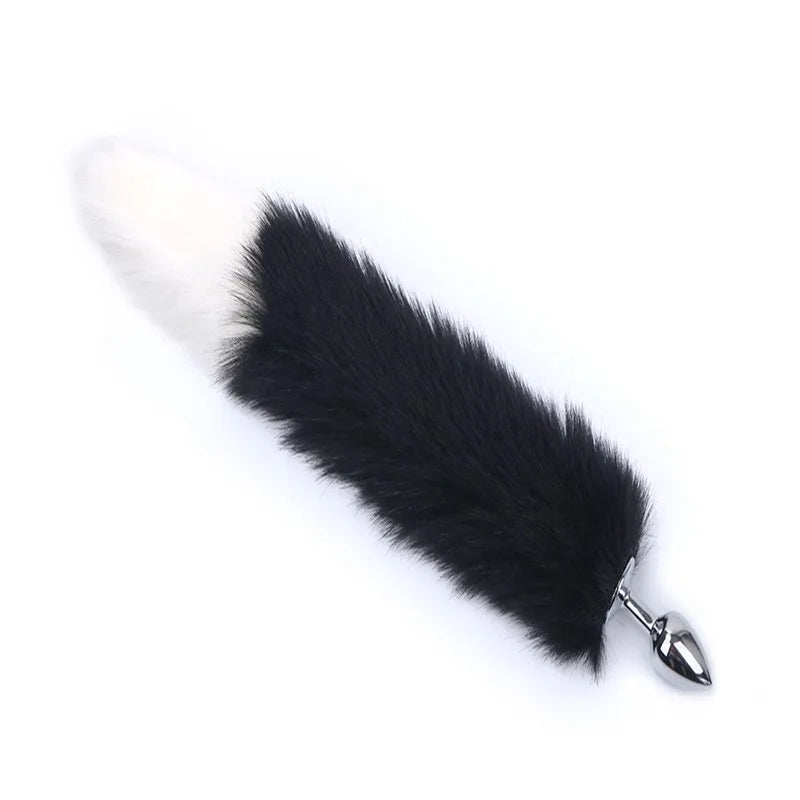 MINI Butt Plugs 1.8/2.2CM BDSM Fox Tail Stainless Steel Furry Binding Role Playing Cosplay Toy Multicolor Prostate Adult Toys