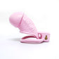 Simulation Penis Pink Lock Chastity Cage