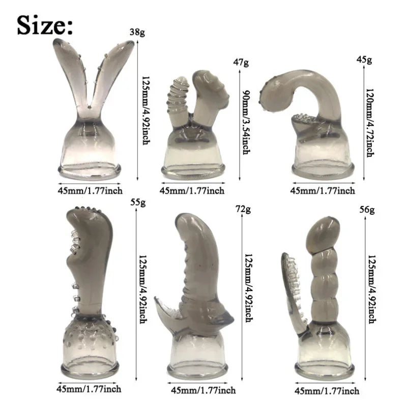 Magic Wand  Attachments AV Vibrator Headgear  head cover cap  G-spot Stimulator sex toys sex pussy dildo tooys for man