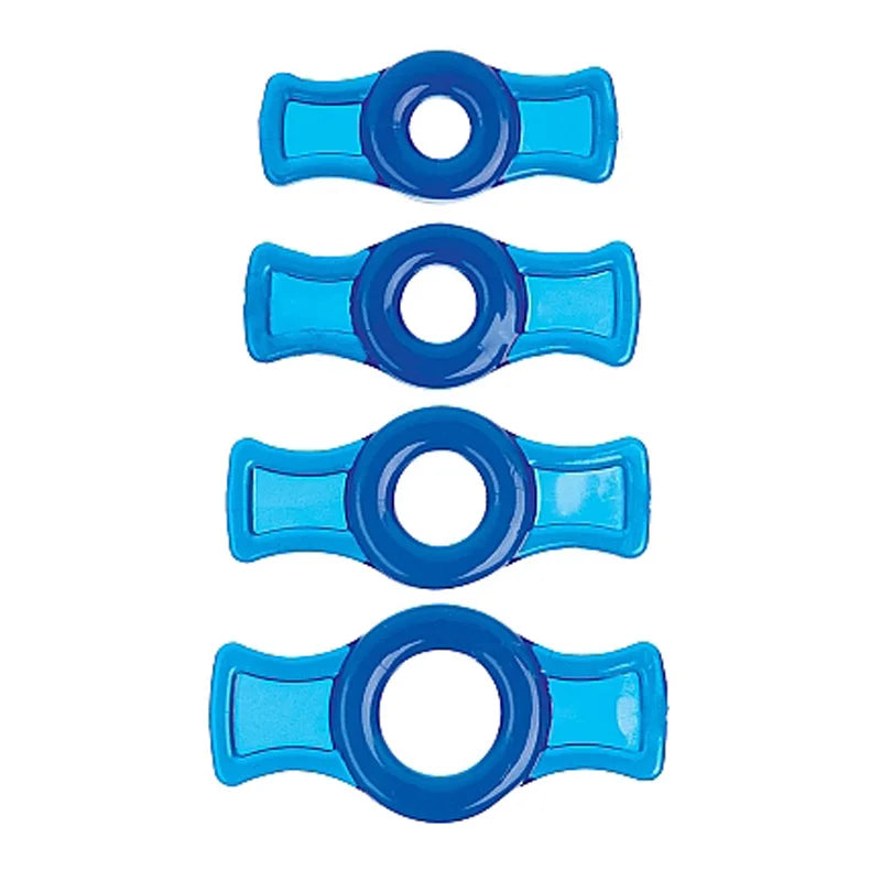 Male 4pcs 1 set Penis lock Cock Ring Bondage Penis Erection Ring Delay Ejaculation Enlargement Ball Stretcher Sex Toy Man