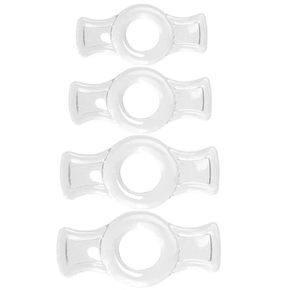 Male 4pcs 1 set Penis lock Cock Ring Bondage Penis Erection Ring Delay Ejaculation Enlargement Ball Stretcher Sex Toy Man
